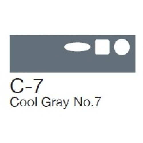 Маркер Copic Marker С-7 Cool gray Холодный серый 2007515