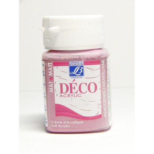 Акриловая краска матовая 50 мл Acrylic Cream Lefranc, №452 Розовый