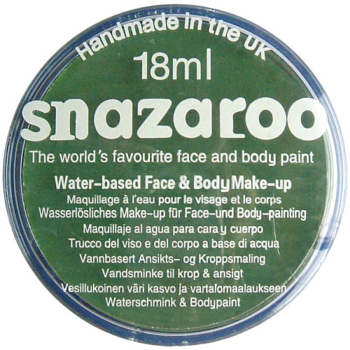 Краска для грима Зеленая травяная Snazaroo Classic 18 мл