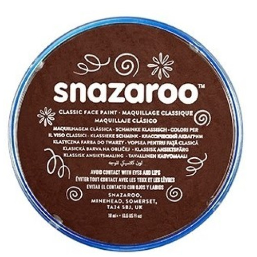 Краска для грима Темно-коричневый Snazaroo Classic 18 мл