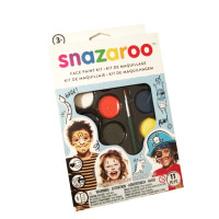Фарби для гриму 8х2 мл Snazaroo + пензель та спонжик