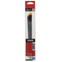 Пензлі синтетика набір LOUVRE BRUSH горіхові 4,8,12 LG