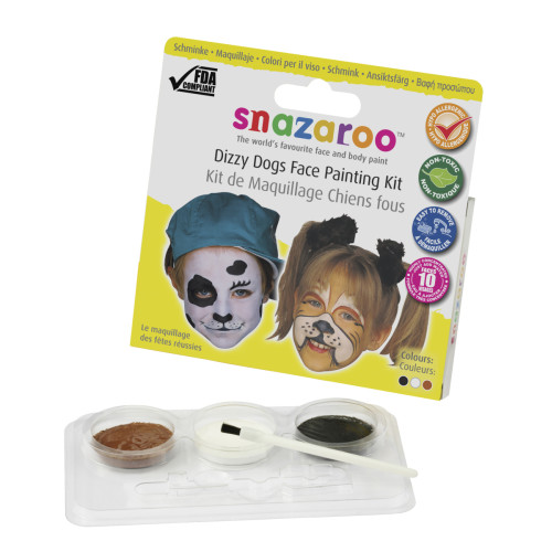 Фарби для гриму Snazaroo Dizzy dogs 3х2 мл