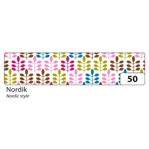 Folia стрічка клейка Washi-Tape single roll 0,15х10 м, #50 Nordic stile Скандинавський стиль