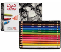 Пастельные карандаши Conte Metal boxes Pastel 12 шт