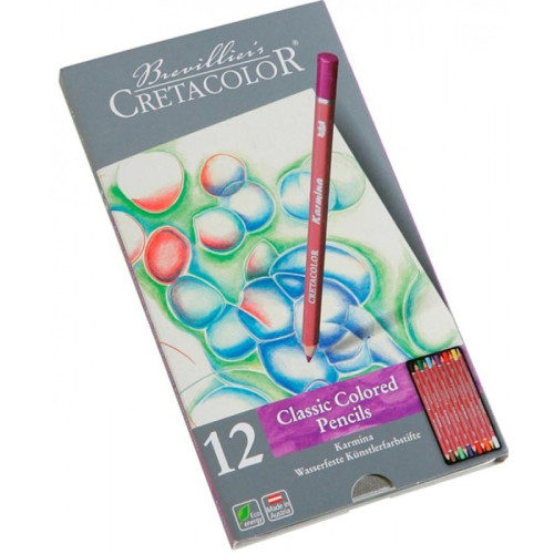 Набор цветных карандашей Karmina 12 шт мет коробка Cretacolor