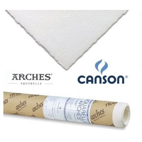 Акварельная бумага Canson холодного пресса Arches Cold Pressed 185 гр 1,13x9,14 м