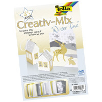 Набір дизайнерського паперу Folia Creative Mix Winter Time 83 елементів