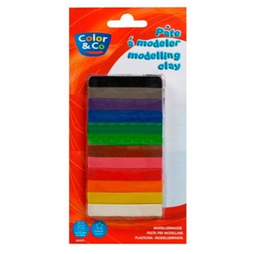 Моделина набор 12 цветов sticks modelling paste