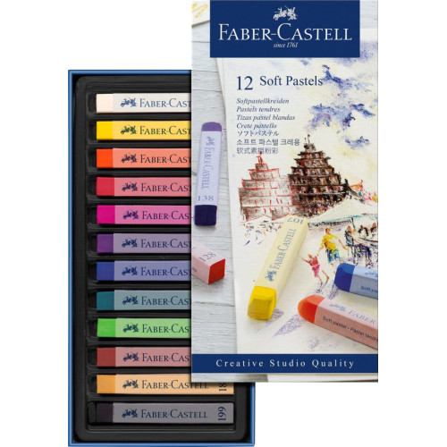 Пастель мягкая Faber-Castell GOLDFABER 12 цв 128312