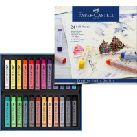 М'які пастельні крейди Faber-Castell Studio Quality 24 кольору 70 мм, 128324