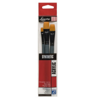 Пензлі синтетика набір LOUVRE BRUSH плоскі 8,16,24 LG