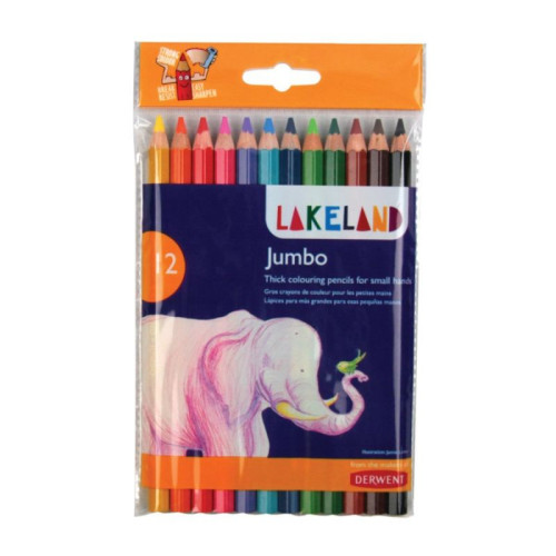 Кольорові олівці Derwent Lakeland JAMBO 12 кольорів