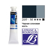 Фарби масляні 60 мл Louvre №269 ЧОРНИЙ Слонова кістка палена