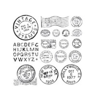 Черно-белая натирка Cadence, Rub On Transfers Black&White, 17х25 см, R-057