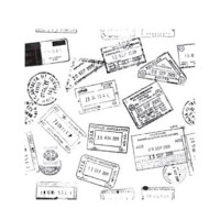 Чорно-біле натирання Cadence, Rub On Transfers Black&White, 17х25 см, R-059
