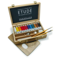 Олійні фарби в наборі Etude Sennelier, 12 туб по 34 мл. + Аксесуари для живопису N130322