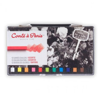 Набір пастелі Conte Box of 12 шт. assorted coloured carres