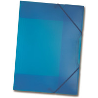 Папка пластиковая Folia Plastic Portfolio A3, Transparent Blue Прозрачно-голубая