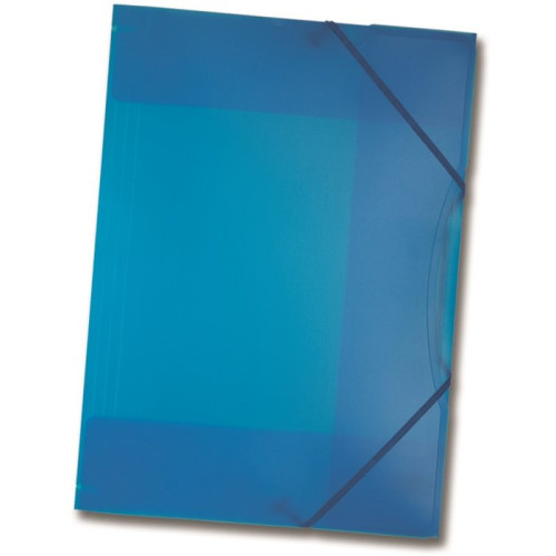 Папка пластиковая Folia Plastic Portfolio A3, Transparent Blue Прозрачно-голубая