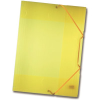 Папка пластиковая Folia Plastic Portfolio A3, Transparent Yellow Прозрачно-Желтая