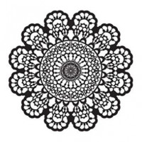 Трансфер білий Cadenсe Water Application Lace Transfer White 17х25 см